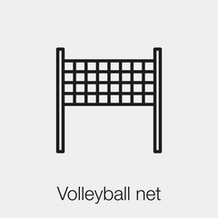 Poster - volleyball net icon vector. Linear style sign for mobile concept and web design. volleyball net symbol illustration. Pixel vector graphics - Vector.