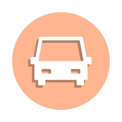 Poster - Car badge icon. Simple glyph, flat vector of web icons for ui and ux, website or mobile application