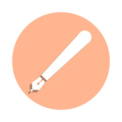 Poster - Pen badge icon. Simple glyph, flat vector of web icons for ui and ux, website or mobile application