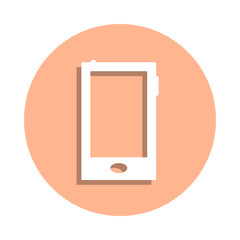 Poster - Phone badge icon. Simple glyph, flat vector of web icons for ui and ux, website or mobile application