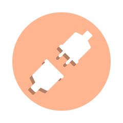 Poster - Connection badge icon. Simple glyph, flat vector of web icons for ui and ux, website or mobile application