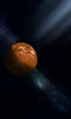 Wall Mural - space illustration of venus
