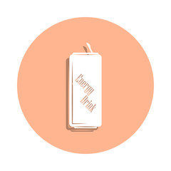 Poster - Energy drink bank badge icon. Simple glyph, flat vector of drink icons for ui and ux, website or mobile application