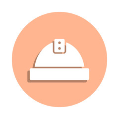 Poster - Engineer's helmet badge icon. Simple glyph, flat vector of engineering icons for ui and ux, website or mobile application