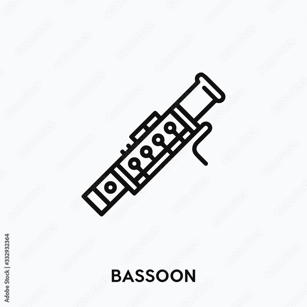 bassoon icon vector. bassoon icon vector symbol illustration. Modern simple  vector icon for your design. bassoon icon vector Stock Vector | Adobe Stock, image size:1000x1000