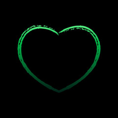 Poster - heart sketch nolan icon. Simple thin line, outline vector of Heartbeat icons for ui and ux, website or mobile application
