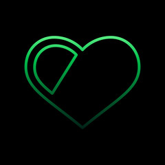 Poster - heart surgery nolan icon. Simple thin line, outline vector of Heartbeat icons for ui and ux, website or mobile application