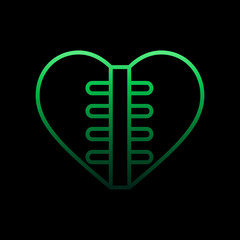 Poster - heart transplants nolan icon. Simple thin line, outline vector of Heartbeat icons for ui and ux, website or mobile application