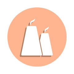 Poster - Energy, factory, power badge icon. Simple glyph, flat vector of ecology icons for ui and ux, website or mobile application