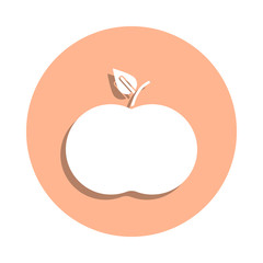 Poster - Apple, food, organic badge icon. Simple glyph, flat vector of ecology icons for ui and ux, website or mobile application