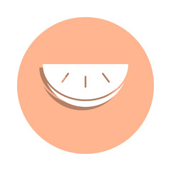 Poster - Fruit, melon, organic badge icon. Simple glyph, flat vector of ecology icons for ui and ux, website or mobile application