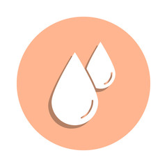 Poster - Drop, fluid, liquid badge icon. Simple glyph, flat vector of ecology icons for ui and ux, website or mobile application