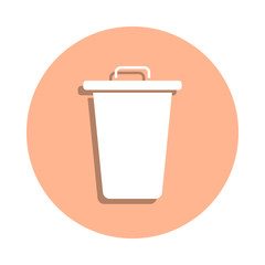 Poster - Can, recycle, trash badge icon. Simple glyph, flat vector of ecology icons for ui and ux, website or mobile application