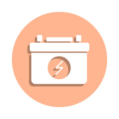 Poster - Battery, power badge icon. Simple glyph, flat vector of ecology icons for ui and ux, website or mobile application