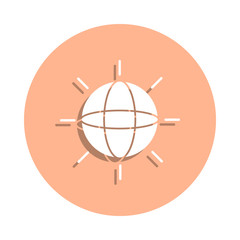 Poster - Energy, earth badge icon. Simple glyph, flat vector of ecology icons for ui and ux, website or mobile application