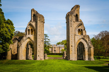 The ruins of Glastonbury Abbey, Somerset