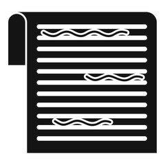 Poster - Paper proofread icon. Simple illustration of paper proofread vector icon for web design isolated on white background