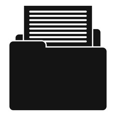 Poster - Summary editor icon. Simple illustration of summary editor vector icon for web design isolated on white background