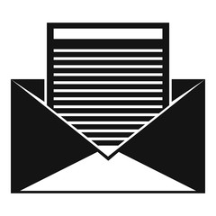 Poster - Office mail editor icon. Simple illustration of office mail editor vector icon for web design isolated on white background