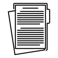 Poster - Write edit icon. Outline write edit vector icon for web design isolated on white background