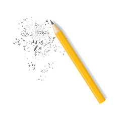 Poster - Realistic 3d Detailed Pencil on a White. Vector