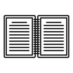 Poster - Summary editor icon. Outline summary editor vector icon for web design isolated on white background