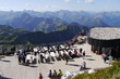 Gaststätte Alpen Allgäu Nebelhorn Aussicht mit Blick ins Tal
