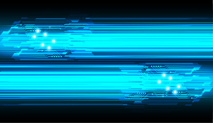 Blue cyber circuit future technology concept background