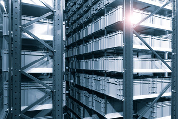 Fototapete - Interior of the new and modern warehouse space