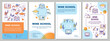 © IMG visuals icons - Wine school brochure template. Online course on alcohol. Flyer, booklet, leaflet print, cover design with linear icons. Vector layouts for magazines, annual reports, advertising posters
