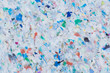 Bunte Recycling-Plastik-Platte Hintergrund