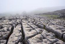 Natural Limestone Formations At Malham Cove. North Yorkshire, UK