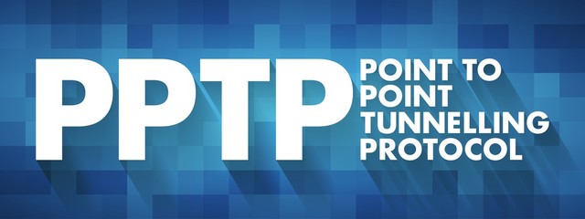 Aufkleber - pptp - point to point tunnelling protocol acronym, technology concept background