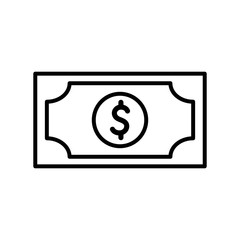 Wall Mural - Isolated money bill line style icon vector design