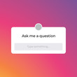 © icon Stocker - Ask me question instagram social media sticker design for mobile, graphic and website desgin. Template desgin, user interface vector illustration.