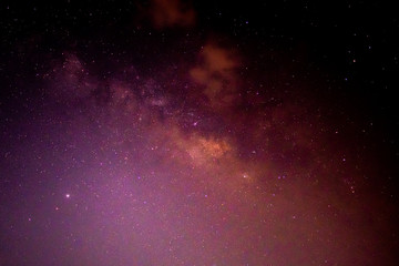 Wall Mural - milky way galaxy and starfield on night sky background, beautiful sky on summer night, bebula outer 