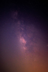 Wall Mural - milky way galaxy and starfield on night sky background, beautiful sky on summer night, bebula outer 