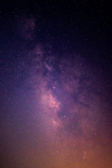Wall Mural - milky way galaxy and starfield on night sky background, beautiful sky on summer night, bebula outer 