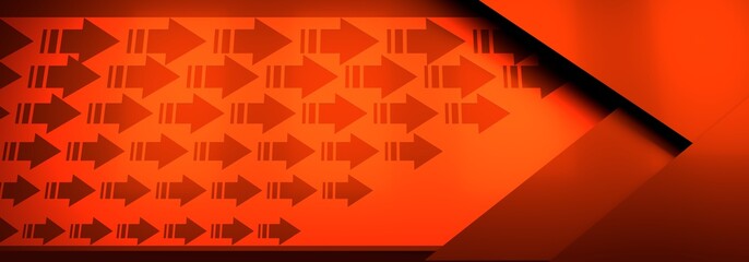 Wall Mural - Trendy banner template or website headers with abstract geometric background. 3D rendering