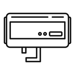 Poster - Gas boiler icon. Outline gas boiler vector icon for web design isolated on white background