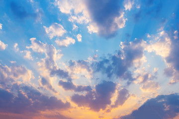 blue sky with clouds