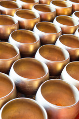 Wall Mural - Group of alms bowls for donation