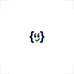 smile face logo coding symbol