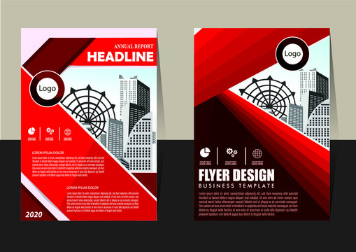 Brochure design, cover modern layout, annual report, poster, flyer in A4 with colorful triangles, geometric shapes for tech, science, market with light background