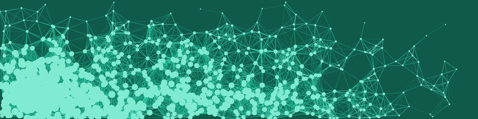 Network Mesh Procedural Art background illustration