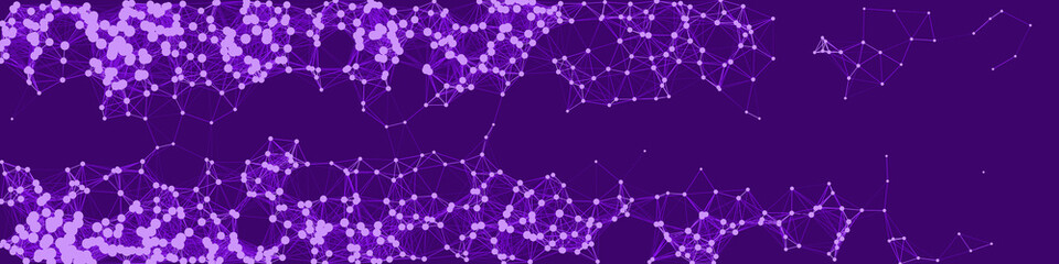 Network Mesh Procedural Art background illustration