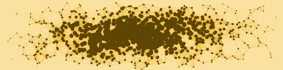 Network Mesh Procedural Art background illustration