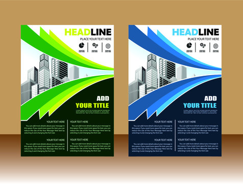    Brochure design, cover modern layout, annual report, poster, flyer in A4 with colorful triangles, geometric shapes for tech, science, market with light background