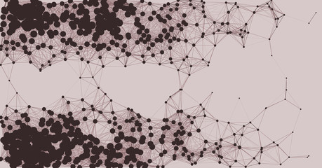 Network Mesh Procedural Art background illustration