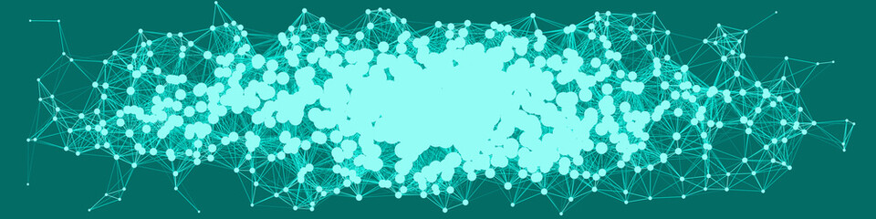 Network Mesh Procedural Art background illustration